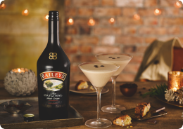 Baileys met glazen
