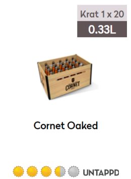 Cornet krat 20
