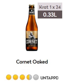 Cornet Oaked fles 0,33