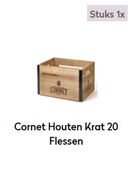 Cornet Houten Krat 20 Flessen