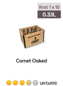 Cornet krat 10