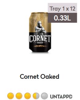 Cornet Oaked blik 0,33