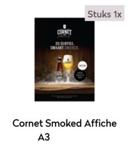 Cornet Smoked Affiche A3 Be+Nl '19