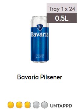Bavaria tray 1x24 0,5