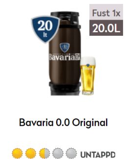 Bavaria 0.0 fust 20L