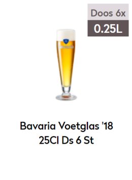 Bavaria Voetglas '18 25Cl Ds 6 St
