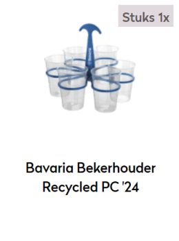 Bavaria Bekerhouder Recycled PC '24