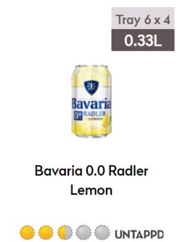 Tray 0.0 Radler 1x24 0,33