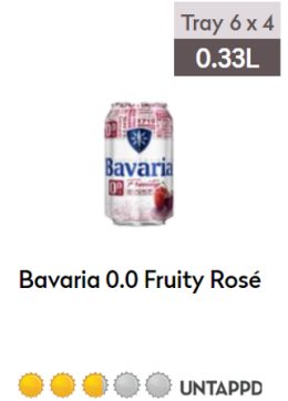 Tray 0.0 Fruity Rose 1x24 0,33