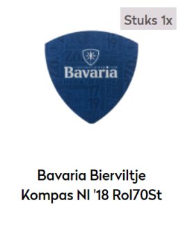 Bavaria Bierviltje Kompas Nl '18 Rol70St
