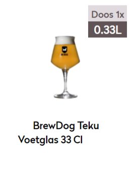 BrewDog Teku Voetglas 33 Cl Ds A 6
