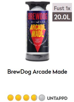 Arcade Made fust 20L