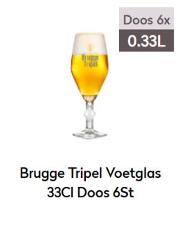 brugge tripel voetglas