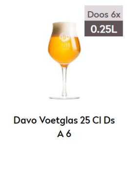 Davo voetglas