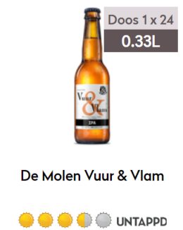 Molen Vuur & Vlam fles 0,33