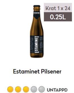 Estaminet fles 0,25