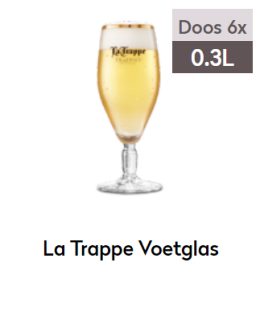 La Trappe voetglas