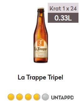 La Trappe Tripel klein