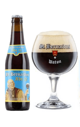 St. Bernardus abt 12 fles met glas