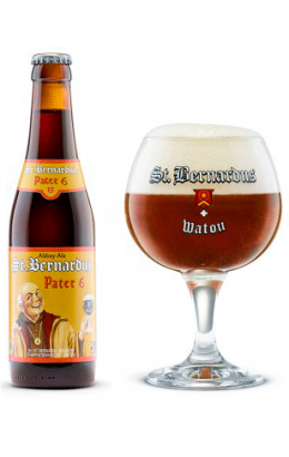 St. Bernardus Pater 6 fles met glas