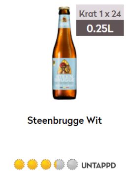 Steenbrugge wit fles