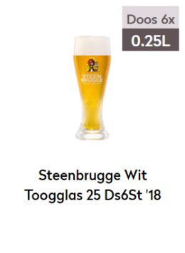 Steenbrugge glas 0,25