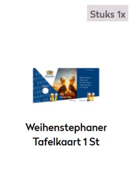 weihen tafelkaart 